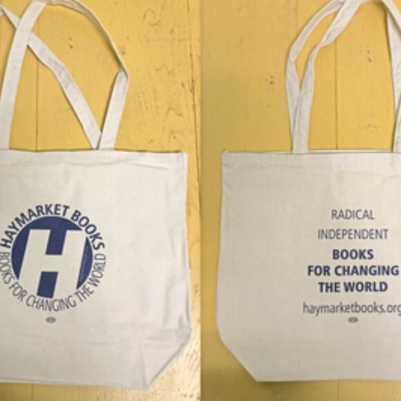 x2 NEW Haymarket Books Canvas Tote Bag. -----book bag, readers, reuseable, gift - Picture 4 of 7